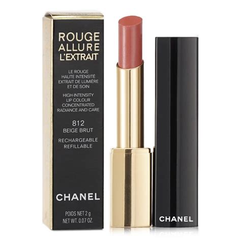 chanel rouge allure l'extrait 812 beige brut|chanel lipstick rouge allure 109.